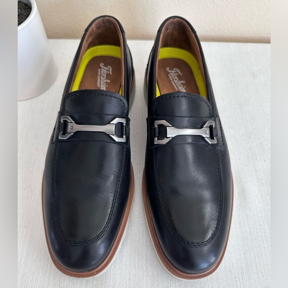 Florsheim Black Leather Memory Foam Comfortech Casual Loafers Men’s 7M - Picture 2 of 14